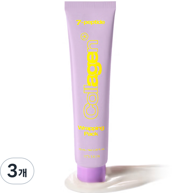 잇츠스킨 세븐펩타이드콜라겐 랩핑팩, 3개, 1개입