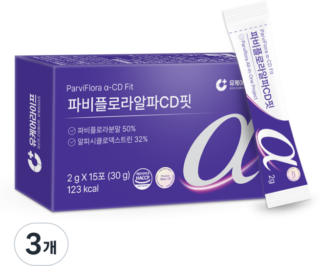 파비플로라 알파CD 핏 Haccp인증, 3개, 15회분
