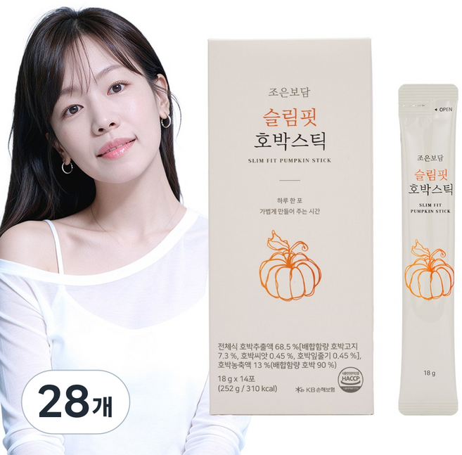 국내산 슬림핏 호박스틱 액상 즙 (간편스틱형) 호박즙 붓기, 18ml, 28개