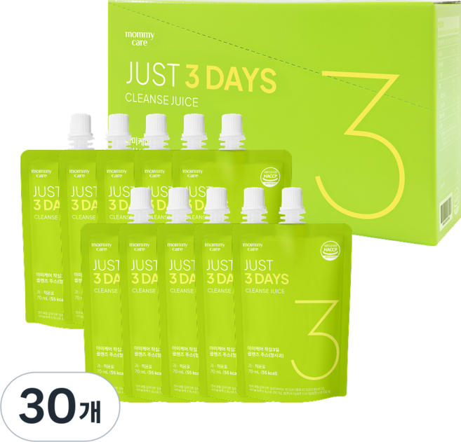 마미케어 해독주스 abc 쥬스 디톡스 작심3일 클렌즈 주스 청사과맛, 70ml, 30개