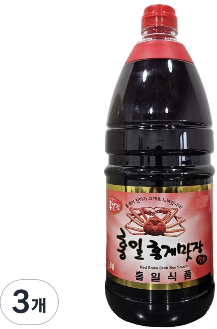 홍일점 홍게맛장소스, 3개, 1.8L