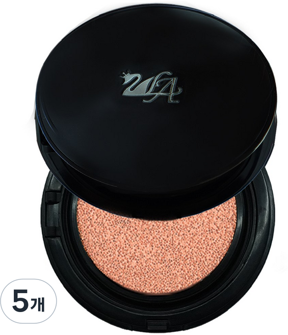 [면세점 브랜드] 투라 토닝 블랙 쿠션 팩트, 블랙 23호, 5개