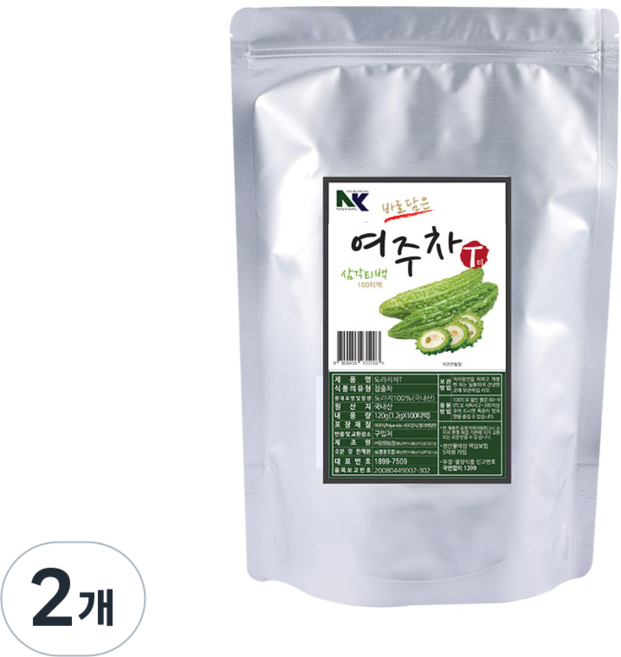 NK협동조합 여주차T, 2개, 100개입, 1.2g