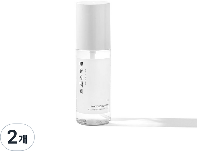 순수백과 피톤치드 프리미엄 스프레이 본품, 70ml, 2개