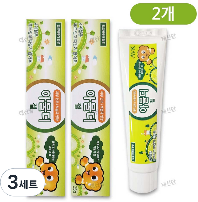 알로에베라 모기물린데 어린이전용 아물디 키즈젤, 50g, 3세트