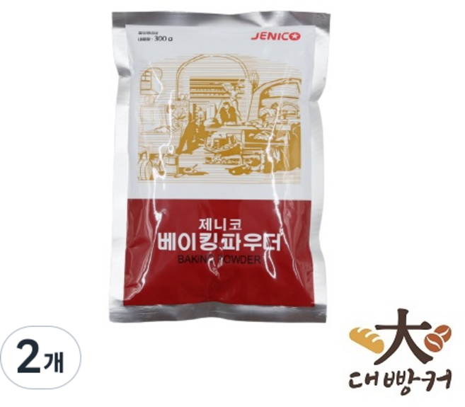 제니코 베이킹파우다 빨강, 300g, 2개