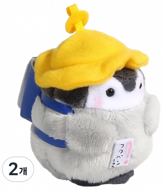 러블리키링 미니 펭귄 인형 키링, 2개, 등가방을 맨 펭돌이