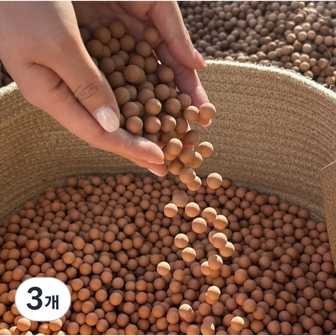 아트라이브 황토볼 10mm 1kg, 3개