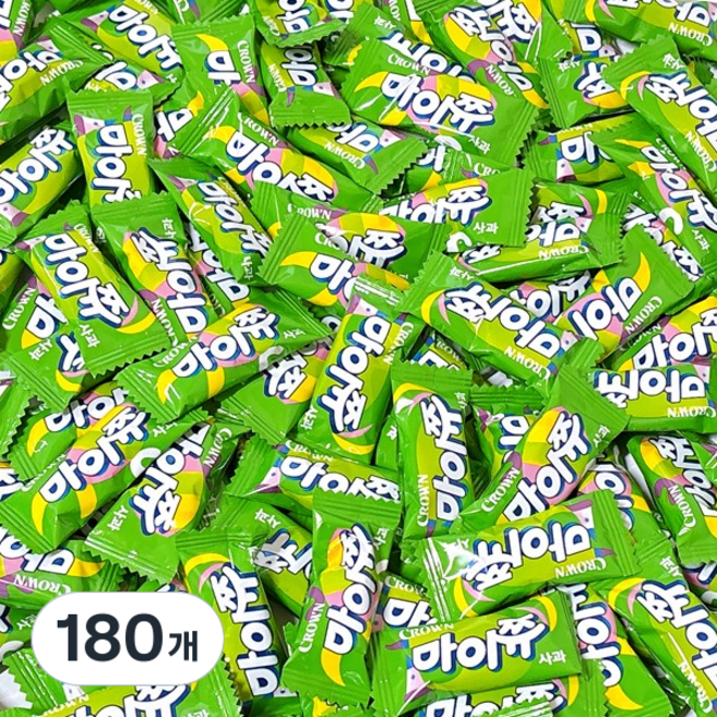 크라운 마이쮸 사과, 180개, 4g