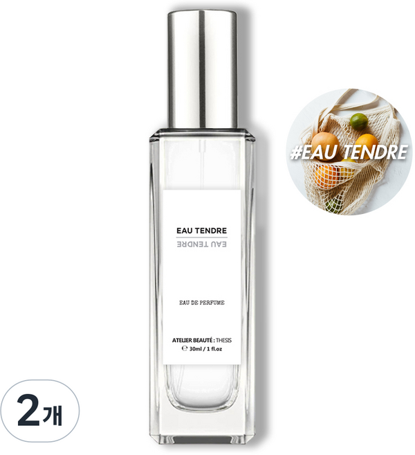 떼시스 오 땅드르 상큼 달달한 프루티 플로럴 니치 향수 오드퍼퓸, 2개, 50ml