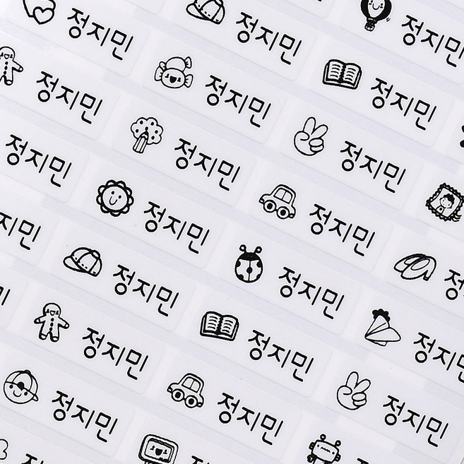 7위 - 네임코코 방수네임스티커 사각 소형, 100-소형투명