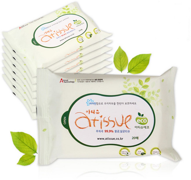 아티슈 아기 물티슈20매 x 7개, 20개입, 7.5g