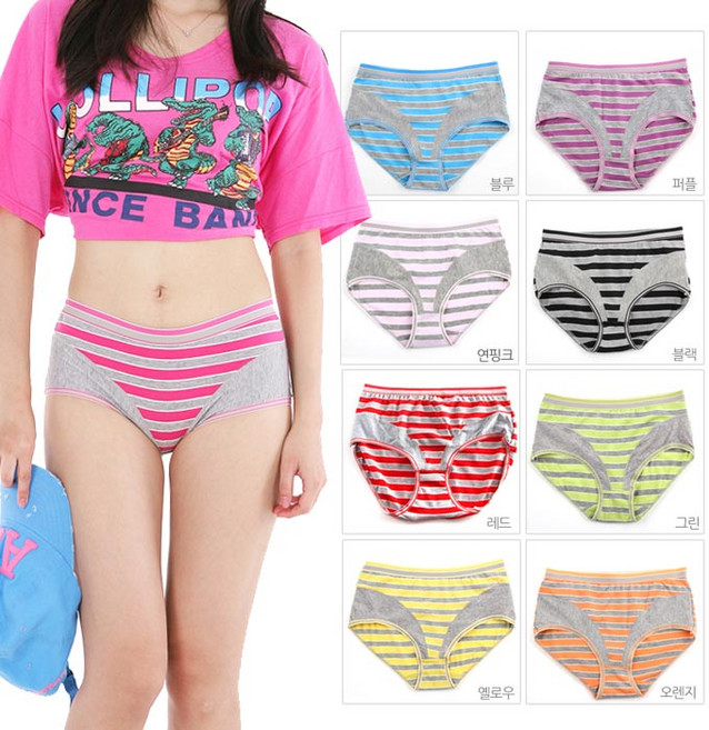 스포티걸 스트라이프팬티