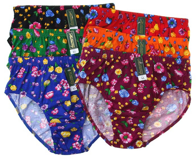 국산 면 100 꽃나염 맥시팬티 빅사이즈