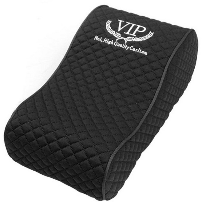 VIP 오리지날 메모리폼 블랙다이아 차량용 팔걸이쿠션, 혼합 색상, 1개
