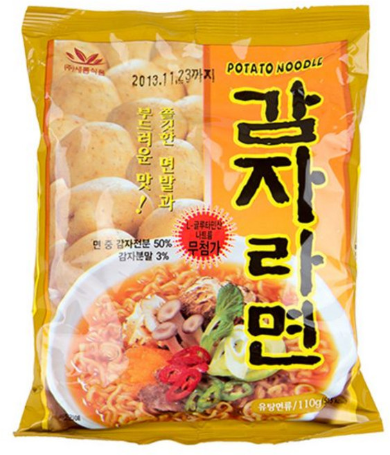 CoCoPink / 쫄깃면발 부드러운맛 감자라면(110g)20봉, 20개