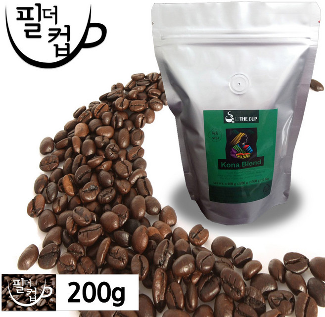 [필더컵] 원두커피 코나 블렌드, 원두상태, 1개, 200g