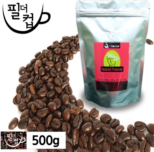 [필더컵] 원두커피 헤이즐넛 향, 500g, 1개