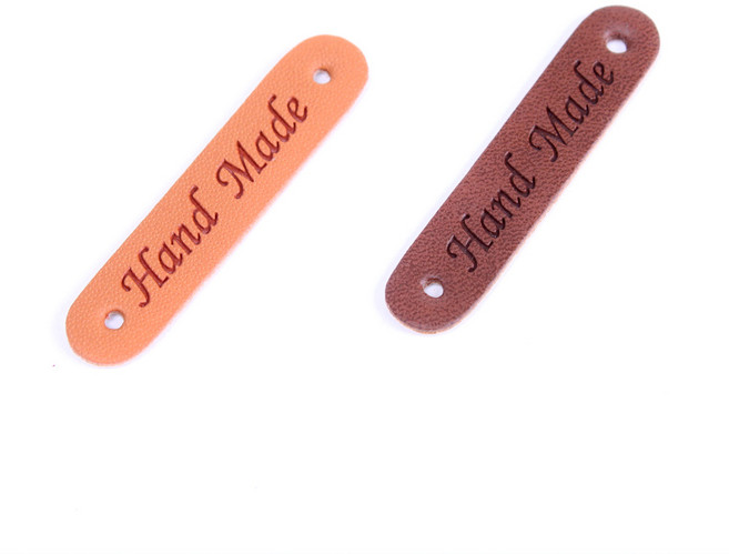 마마니트 가죽라벨, 슬림라벨5*1 초코1, 1개