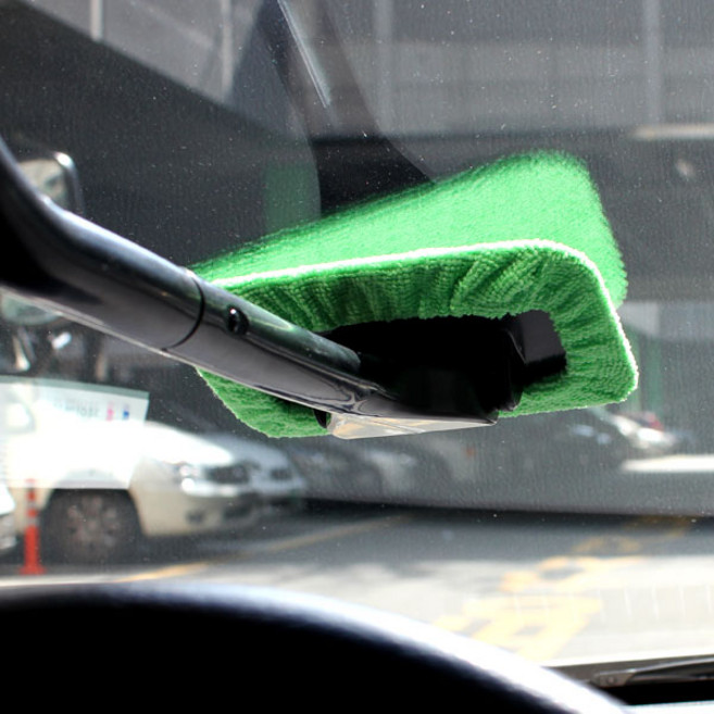 자동차 앞유리청소 김서림제거 차량 앞유리창 청소 내부세차용품 매직핸들 겨울철 관리, (초극세사 앞유리 매직핸들), 1개