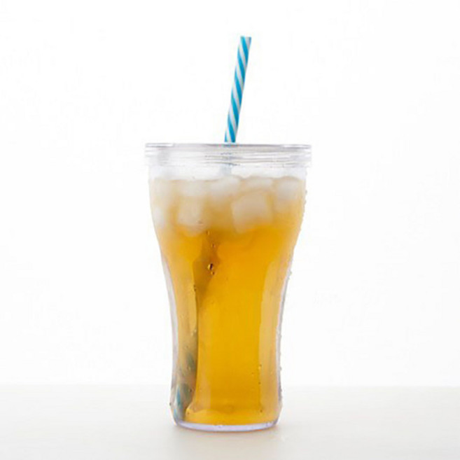 한주코리아 빨대텀블러, 투명, 540ml, 1개