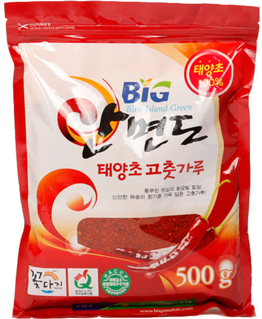 [안면도농협] 태양초 고춧가루, 500g, 1개