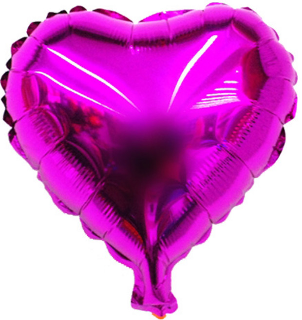피플스파티 9인치 23cm 하트 호일풍선, 푸치샤