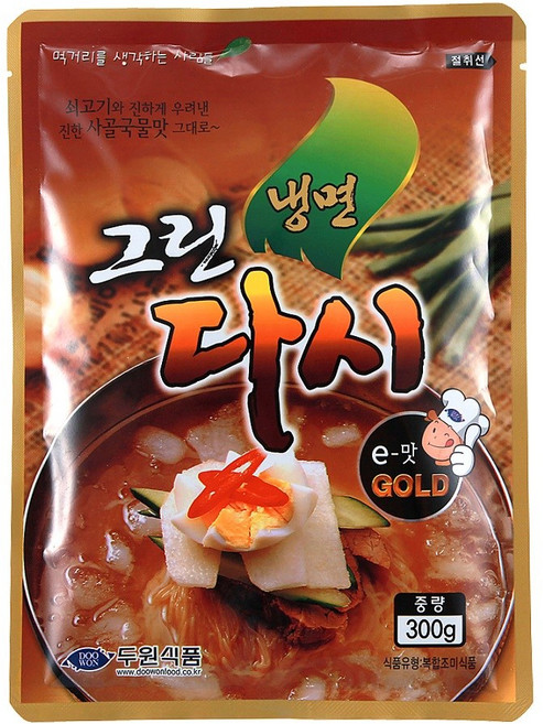 [두원식품] 냉면 그린다시, 300g, 1개