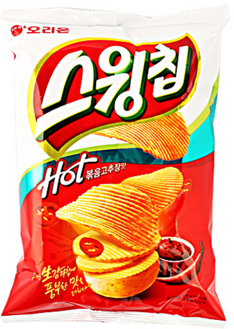 오리온 스윙칩 볶음고추장, 124g, 1개