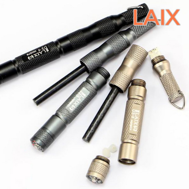 LAIX D3 파이어스틸 파이어스틱 파이어스타터 부싯돌, 골드, 1개