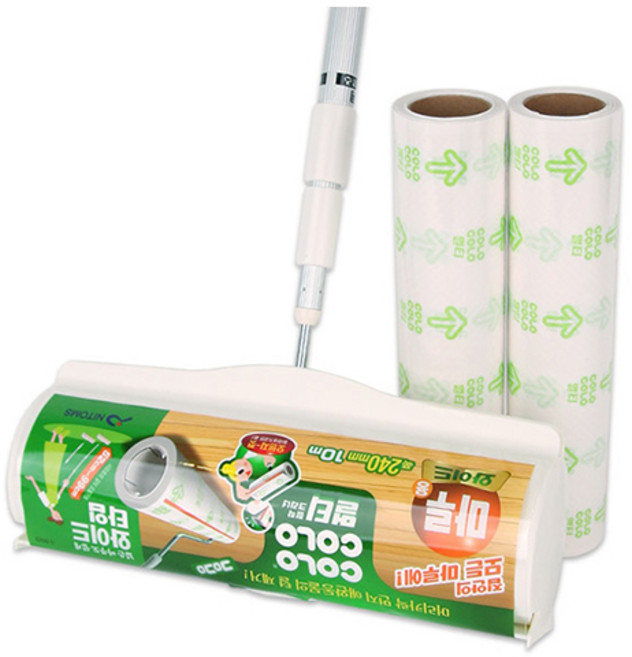 고로고로 테이프 클리너 와이드본체 + 리필 2개, 1세트