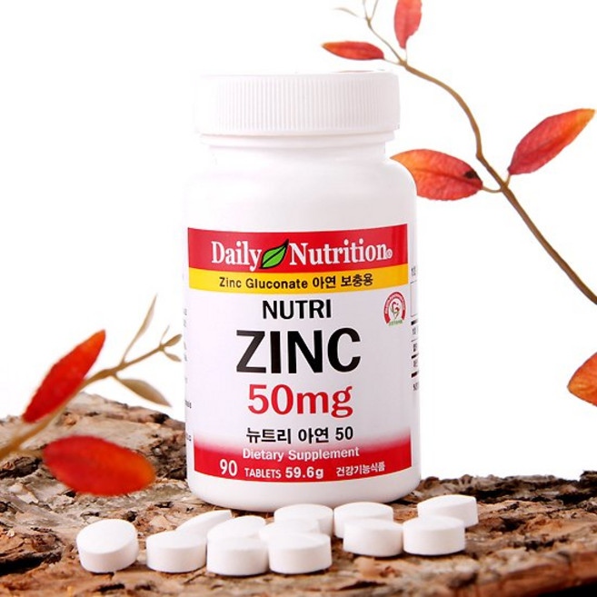 뉴트리 아연 50 미네랄 영양제 보충제, 90정, 1개