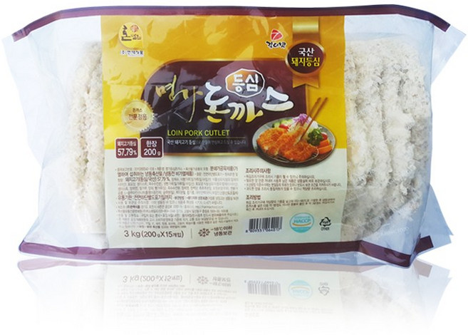 김이박 명가 등심 돈까스 3kg, 1개