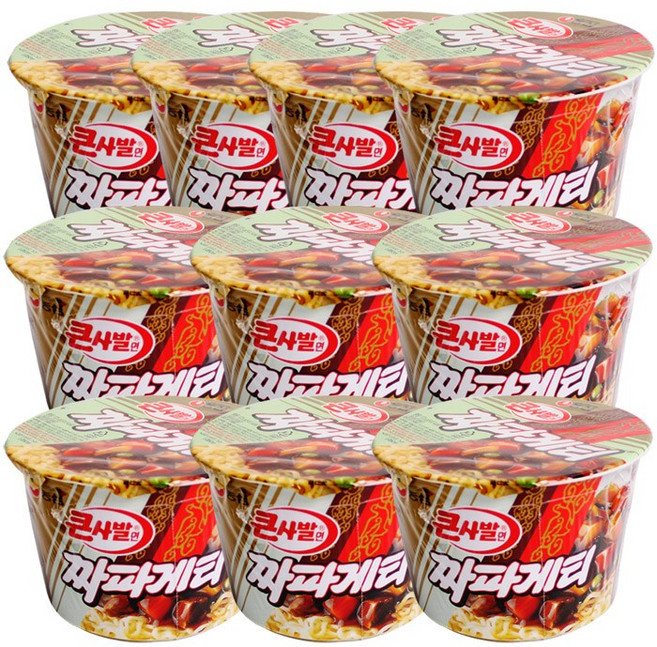 농심 짜파게티 큰사발면, 10개