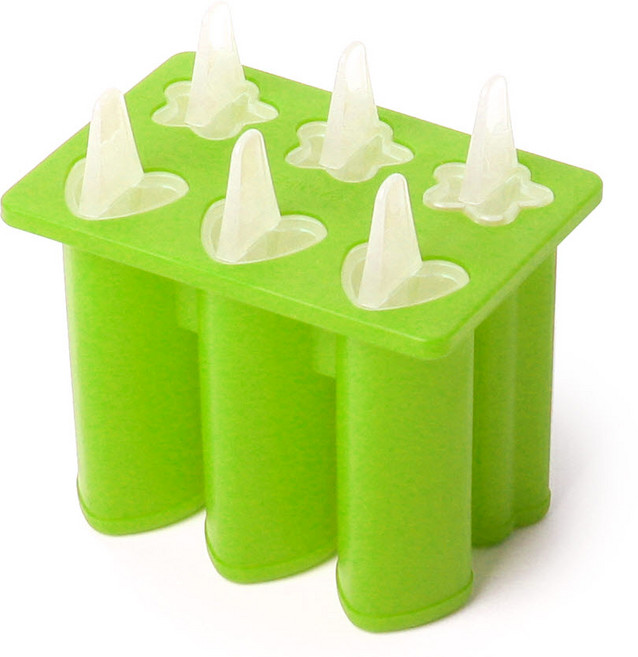 파미레 실리콘 아이스 샤베트몰드 꽃+하트 그린, 그린(꽃+하트), 1개