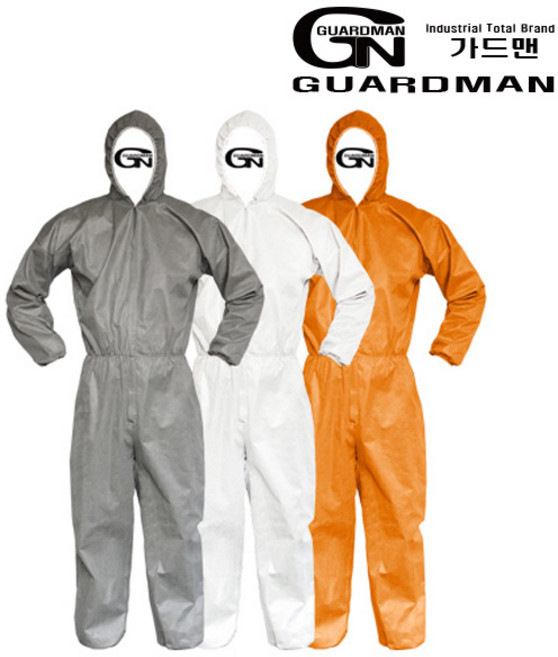 가드맨 SMS 오렌지색 원피스 보호복 작업복, SMS 보호복(원피스), 1개
