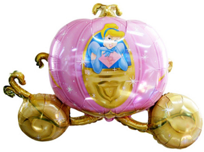 피플스파티 은박 호일풍선_라지쉐잎-신데렐라캐리지, 라지쉐잎-신데렐라캐리지