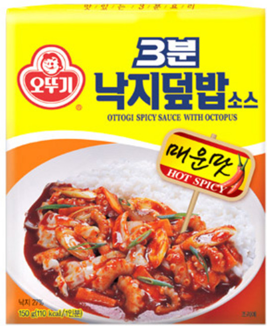 오뚜기 3분 매운낙지 덮밥 소스, 150g, 1개