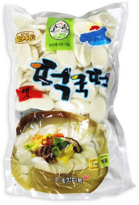 송학 옛 쌀떡국 1kg, 1개