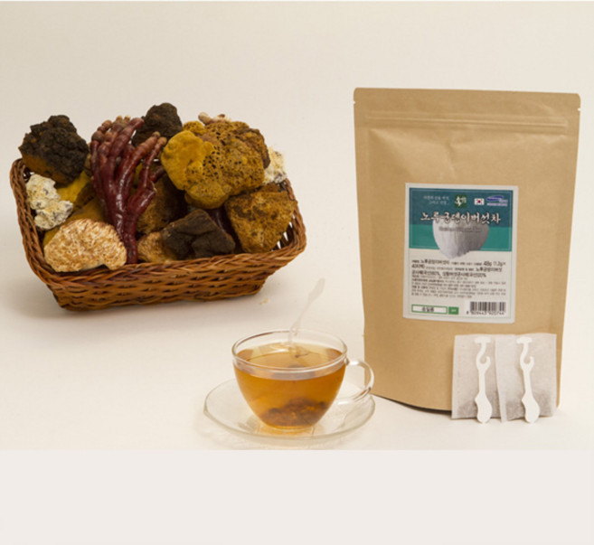 송일품약용버섯 노루궁뎅이버섯차 40p, 1.2g, 40개입, 1개