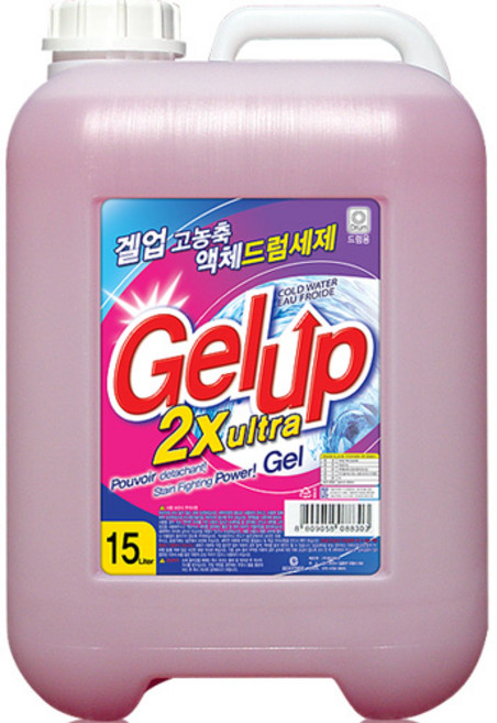 겔업 액체세제 2X울트라 드럼용, 15L, 1개