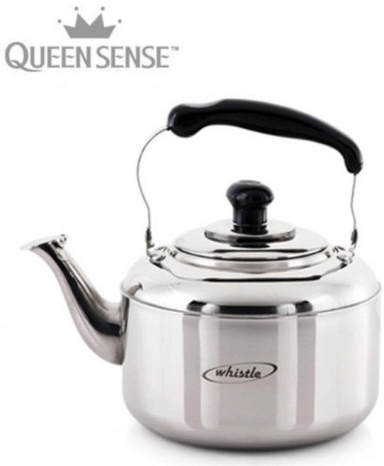 [쇼핑엔티] 퀸센스 휘슬주전자 4L 스텐 주전자