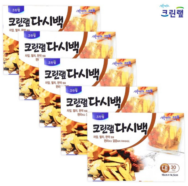 크린랲 크린 다시백, 30개입 x 5개, 5개