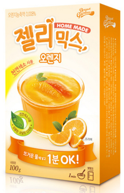 스타일푸드 젤리믹스 기타가공분말, 100g, 오렌지젤리, 1개