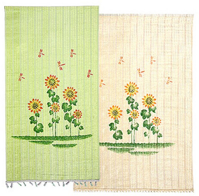 플라워 수동발 문발 현관문발 창문발