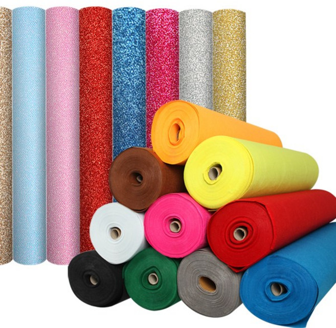 호가 글리터 부직포 원단 100cm x 145cm, 실버