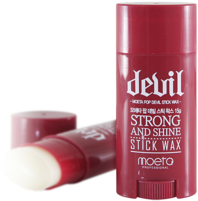 모에타 팝데빌 스틱왁스 15g 헤어왁스, 2개