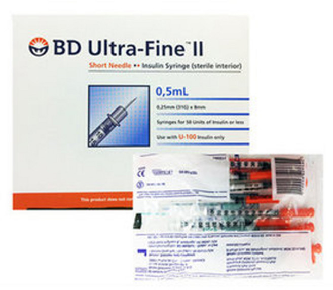 BD 울트라파인2 인슐린 주사기 31G, [BD주사기31G 8mm 1.0cc], 1개