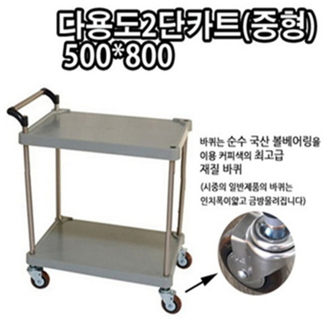 삼성카트 다용도카트2단 중형, 1개