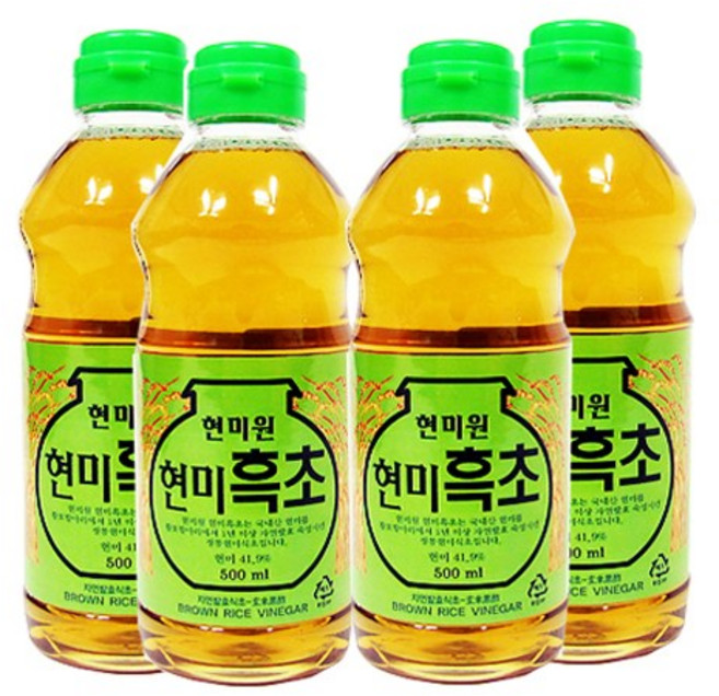 현미흑초 500ml x 4병, 4개